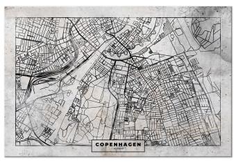 Tablero decorativo en corcho Copenhagen Plan [Cork Map]