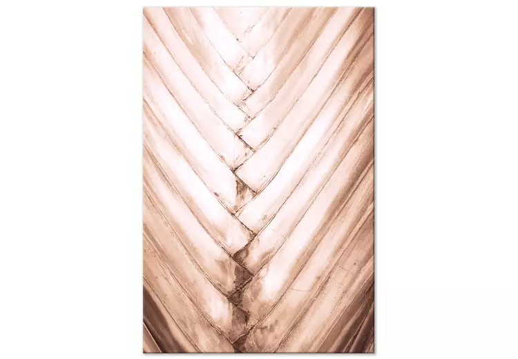 Hojas delgadas - estructura de hoja de palmera seca color marrón suave