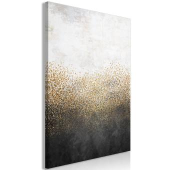 Cuadro moderno Oro granulado (1 pieza) vertical - textura abstracta dorada