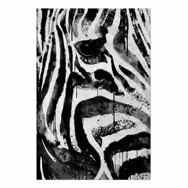 Póster Naturaleza rayada - cebra patrón abstracto