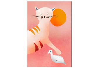 Cuadro decorativo Tigre de cuento - motivo animal inspirado en ilustraciones para niños