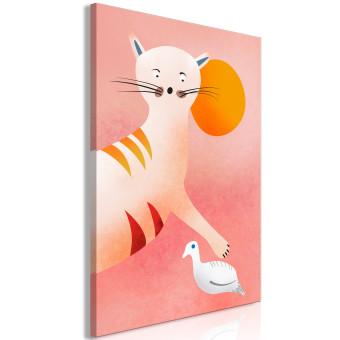 Cuadro decorativo Tigre de cuento - motivo animal inspirado en ilustraciones para niños