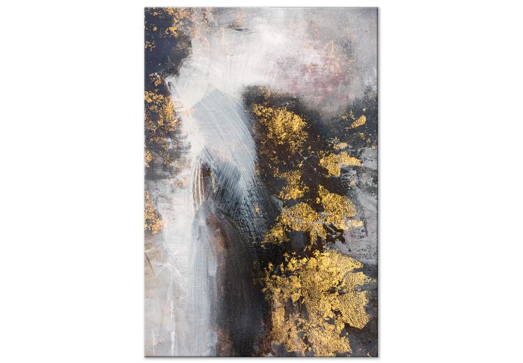 Lana dorada (1 pieza) vertical - textura abstracta y moderna