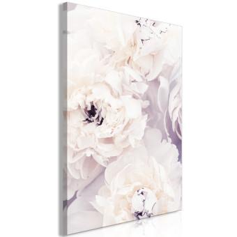 Cuadro moderno Magnolias en crema - Composición floral en colores pastel estilo boho