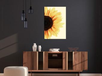 Cuadro Cerca del sol (1 pieza) vertical - girasol en estilo boho