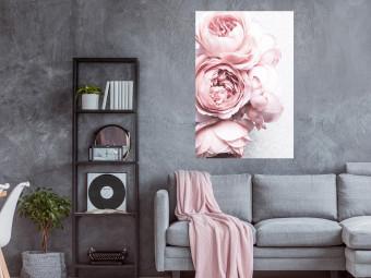 Póster Aroma rosa - flores rosas sobre fondo claro