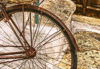 Cuadro moderno Bicicleta junto a la escalera de piedra - foto de una ciudad italiana