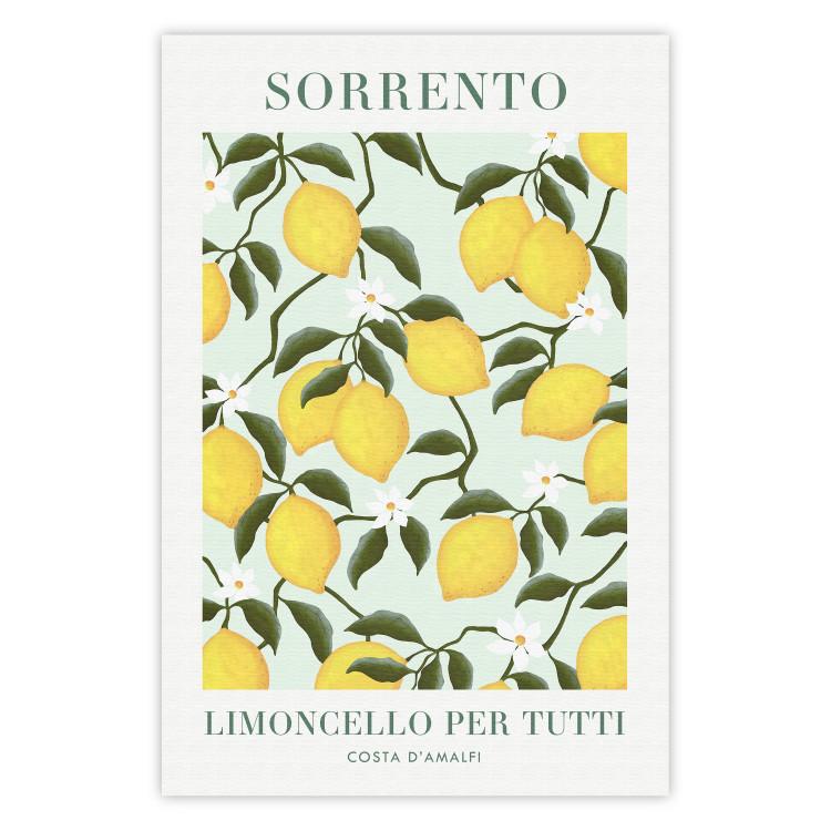 Limones Sorrento - frutas e inscripciones italianas