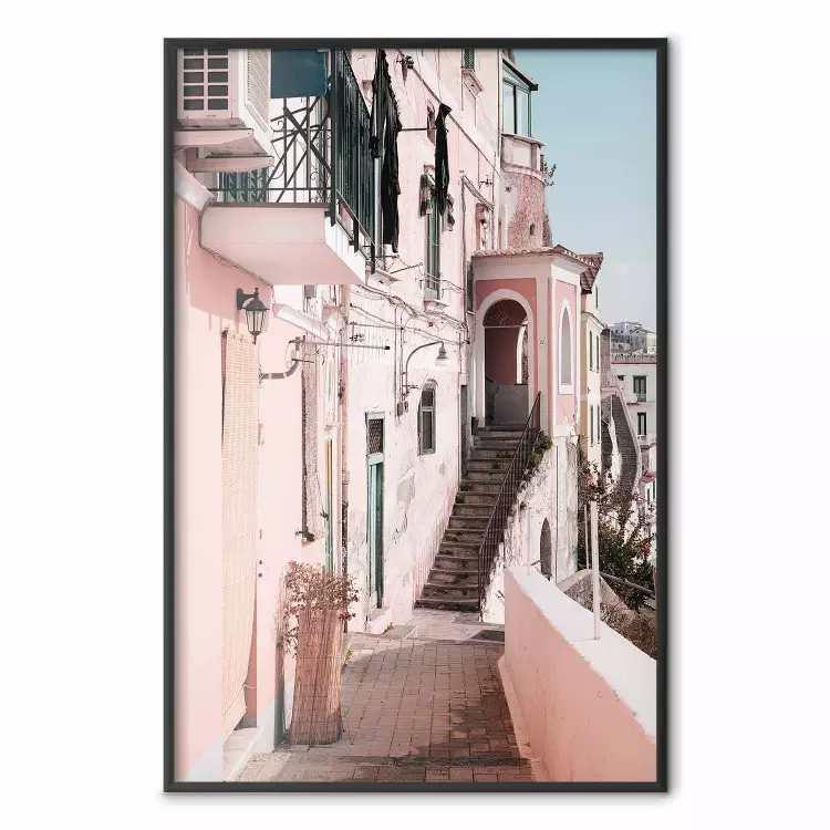 Casa en Amalfi - cálida composición con arquitectura italiana rosa