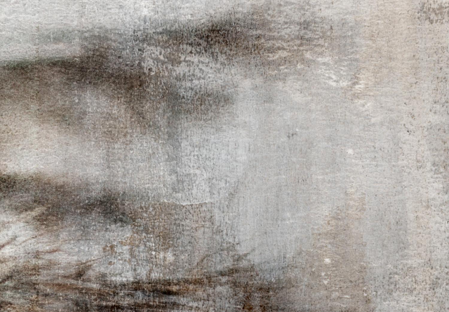 Cuadro Rama seca - composición gris y beige en estilo shabby chic