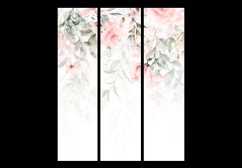 Biombo barato Waterfall of Roses - First Variant [Room Dividers]