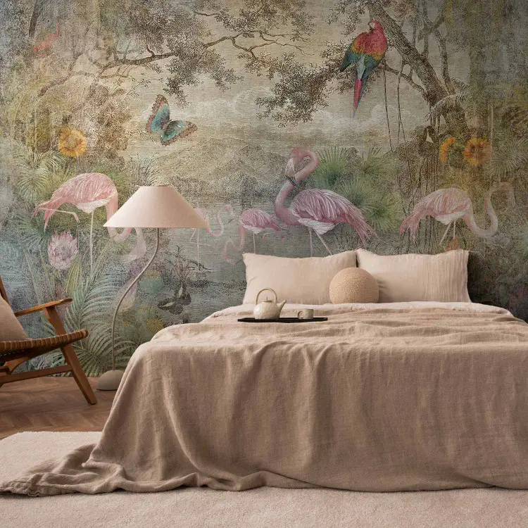 Fauna y flora silvestres - naturaleza con animales retro