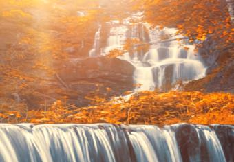 Cuadro XXL Awesome Waterfall - Orange [Large Format]