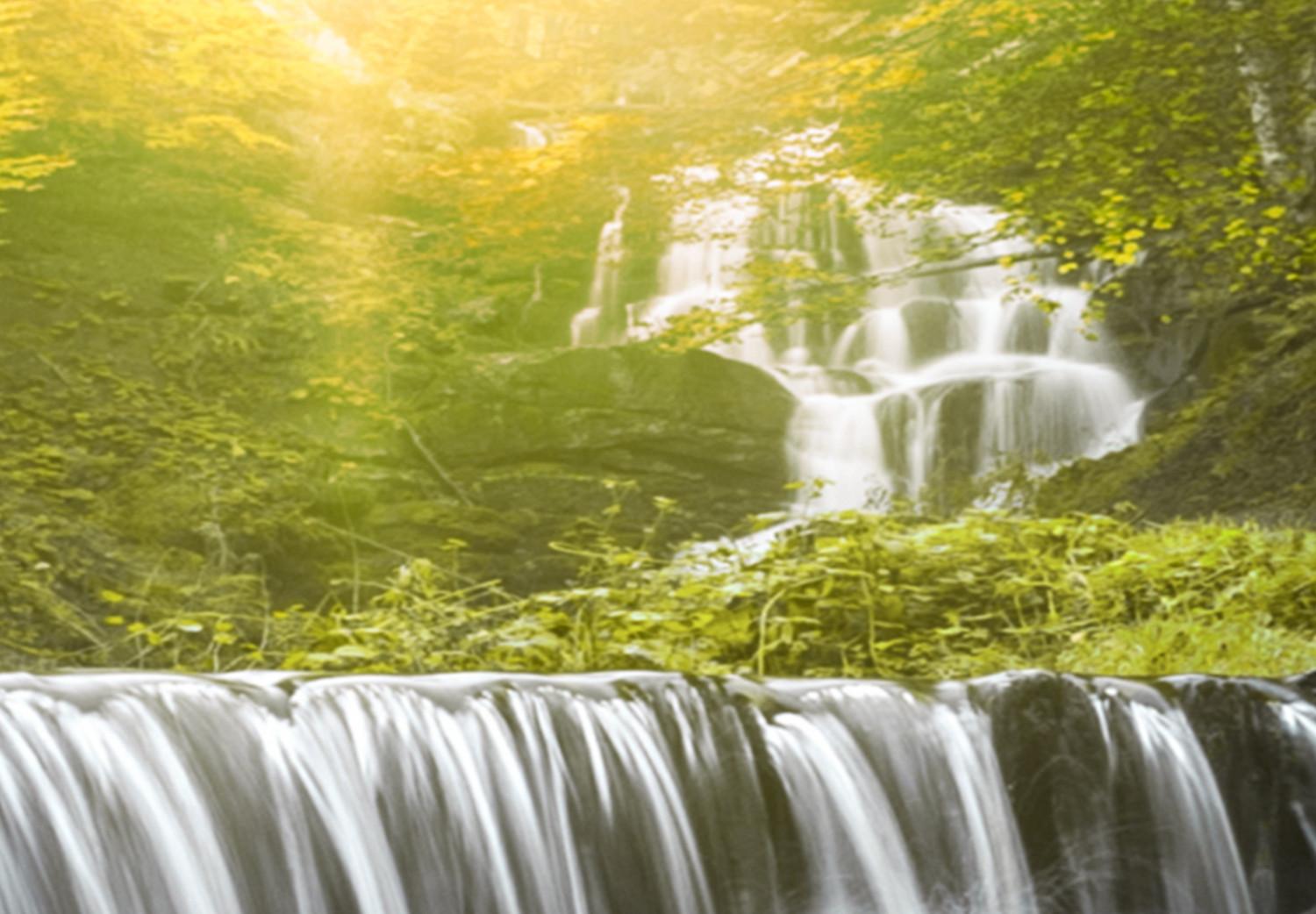 Cuadro XXL Awesome Waterfall - Green II [Large Format]