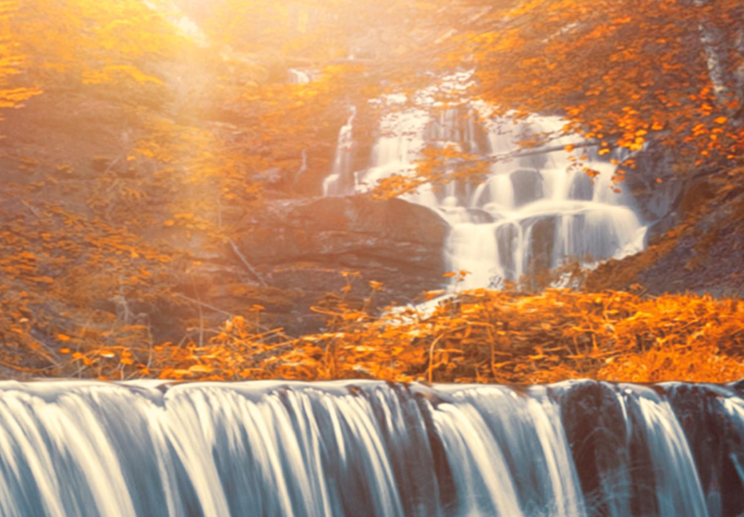 Cuadro XXL Awesome Waterfall - Orange II [Large Format]