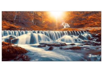 Cuadro XXL Awesome Waterfall - Orange II [Large Format]
