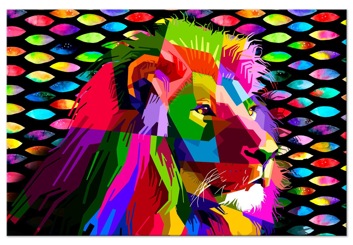 Cuadro XXL Rainbow Lion [Large Format]