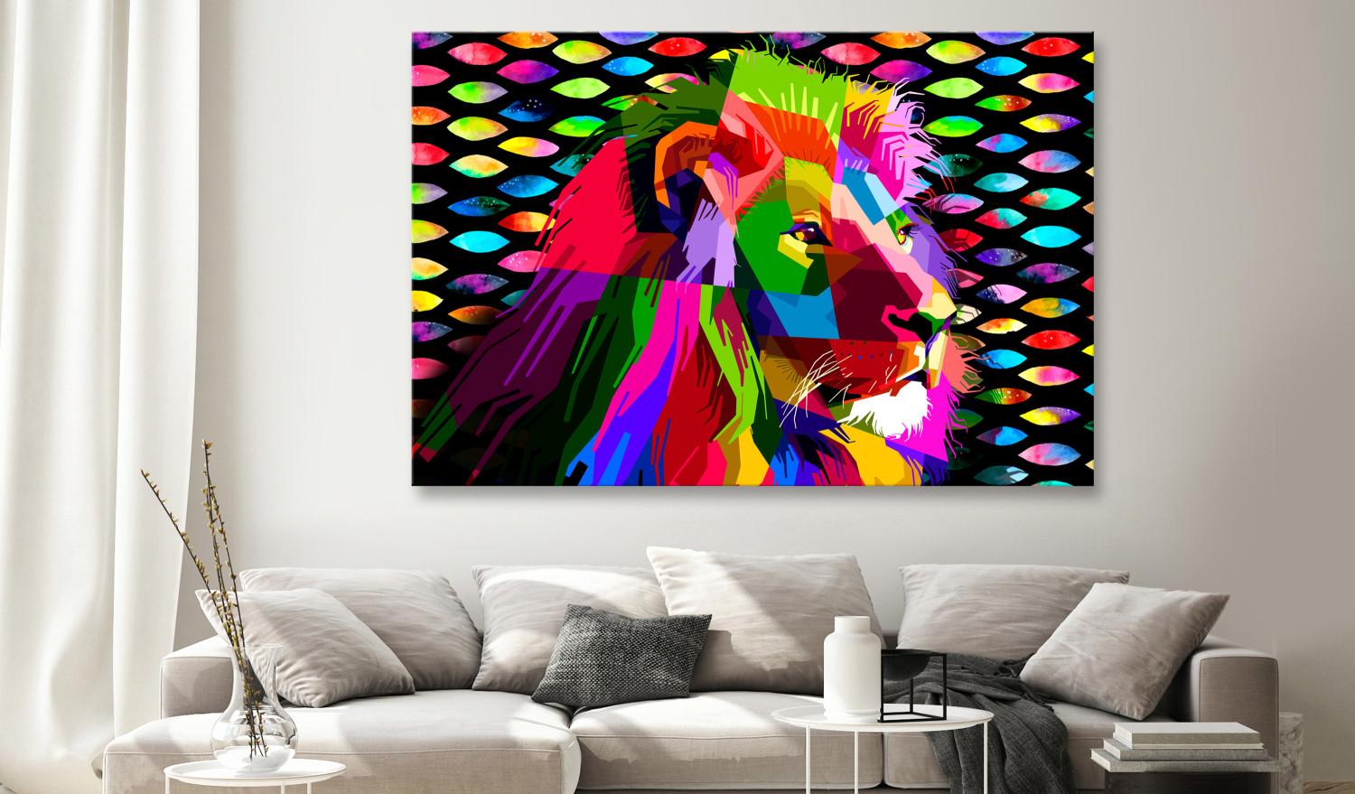 Cuadro XXL Rainbow Lion [Large Format]