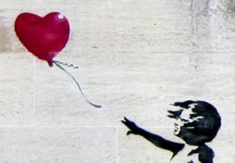 Cuadro XXL Girl With a Balloon by Banksy II [Large Format]