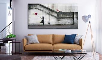 Cuadro XXL Girl With a Balloon by Banksy II [Large Format]