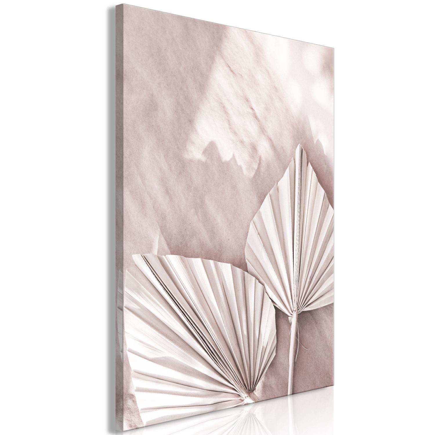 Cuadro decorativo Hojas de papel - composición en estilo scandi boho sobre fondo claro