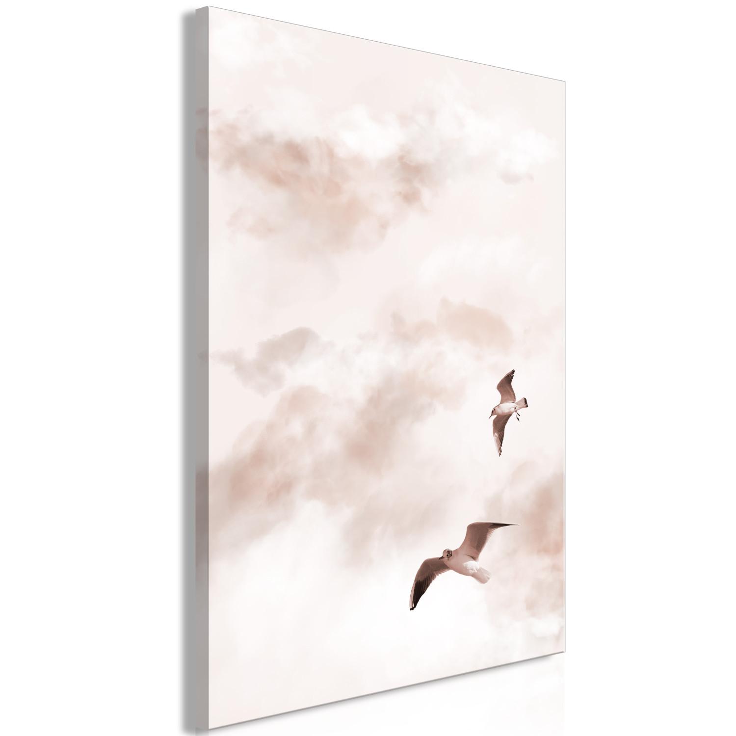 Cuadro Amantes cielo (1 pieza) vertical - pájaros en cielo