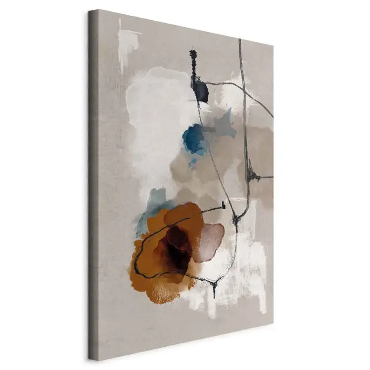 Paisaje de verano vertical - abstracción en estilo boho