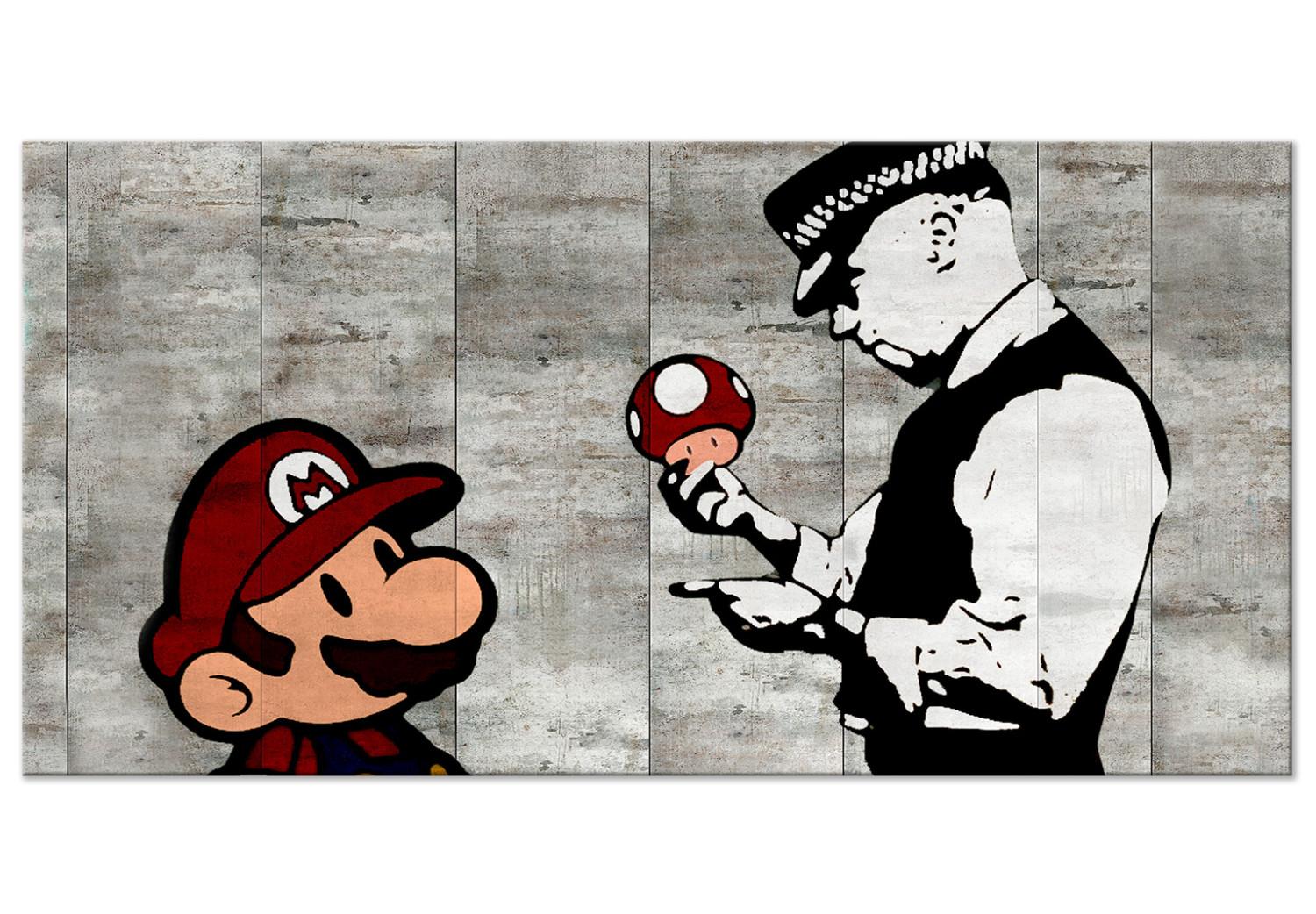 Cuadro XXL Banksy: Mario Bros II [Large Format]