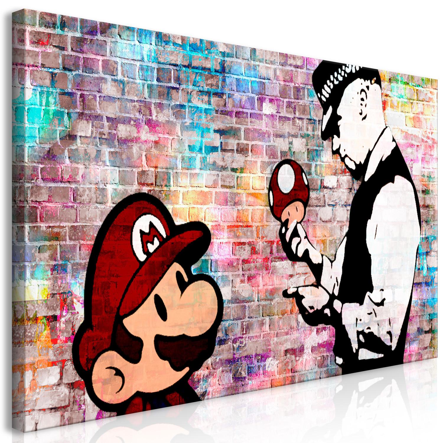 Cuadro XXL Rainbow Brick (Banksy) II [Large Format]