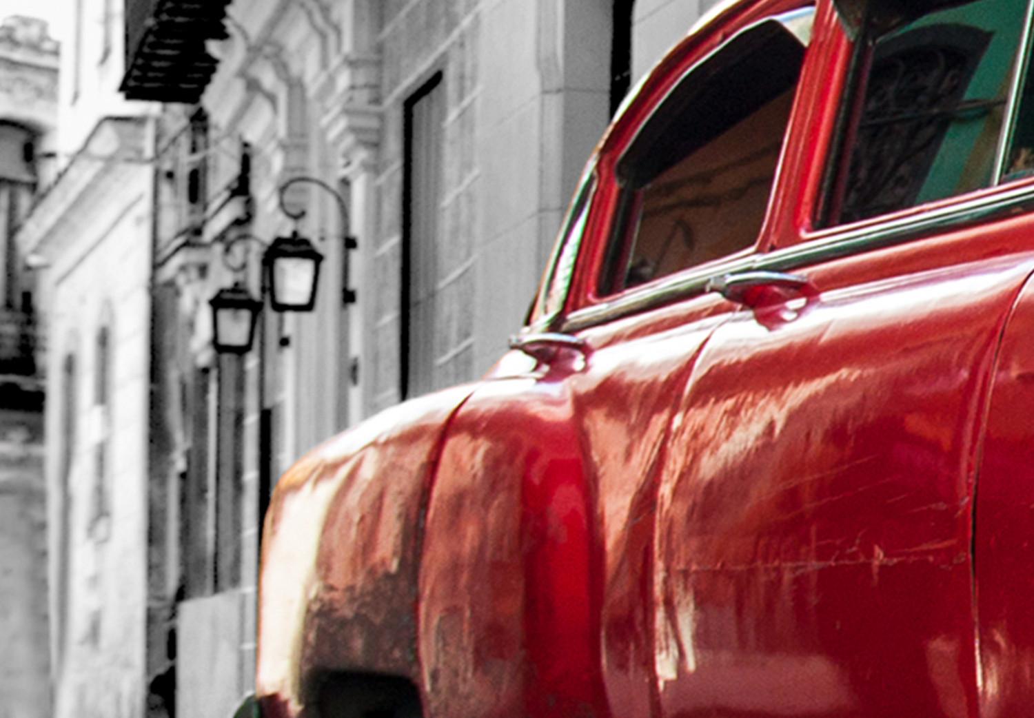 Cuadro XXL Cuban Classic Car (Red) II [Large Format]