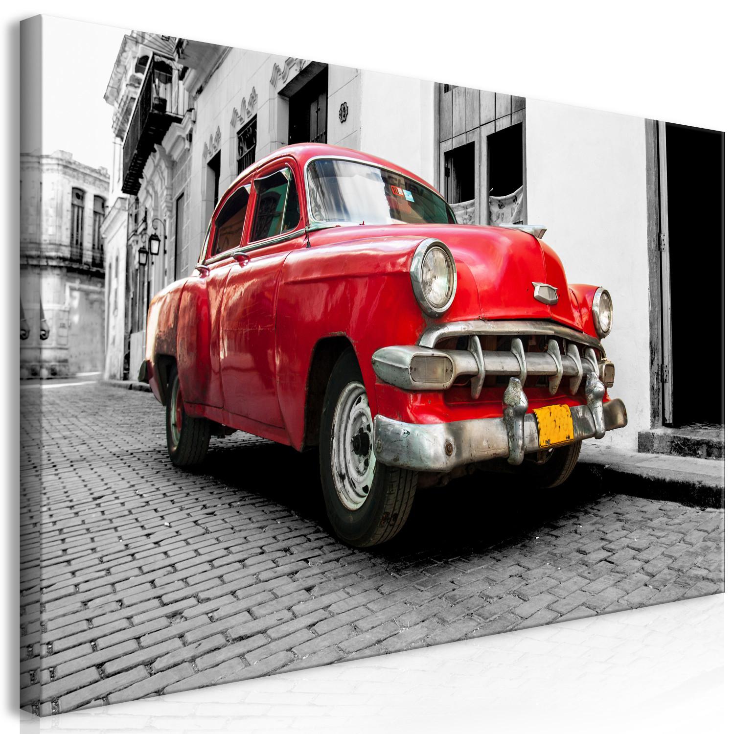 Cuadro XXL Cuban Classic Car (Red) II [Large Format]