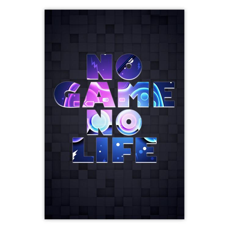 No Game, No Life: coloridos textos en inglés sobre fondo oscuro