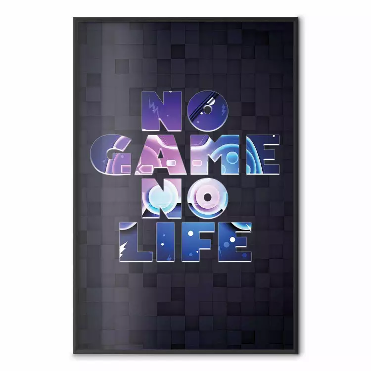 No Game, No Life: coloridos textos en inglés sobre fondo oscuro