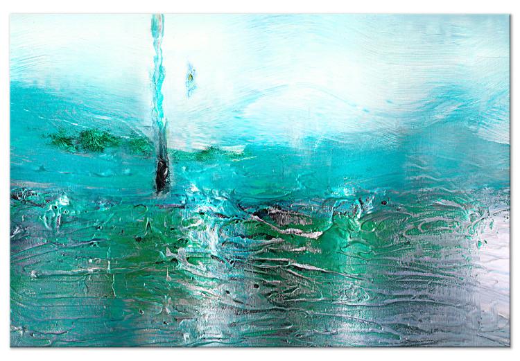 Horizonte turquesa (1 pieza) ancho - abstracción moderna acuática