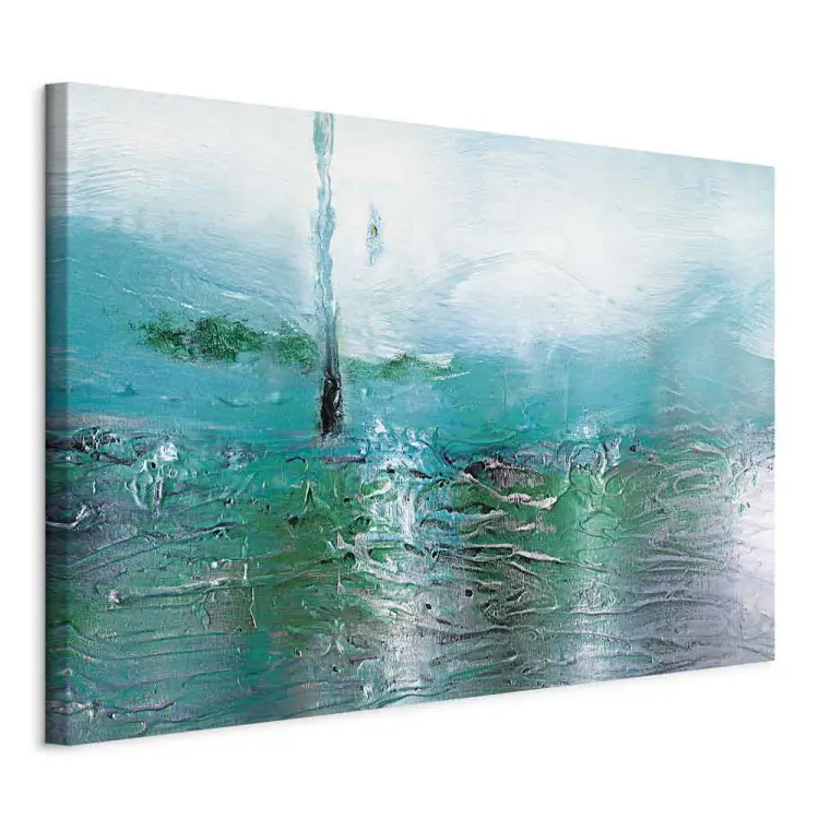 Horizonte turquesa ancho - abstracción moderna acuática