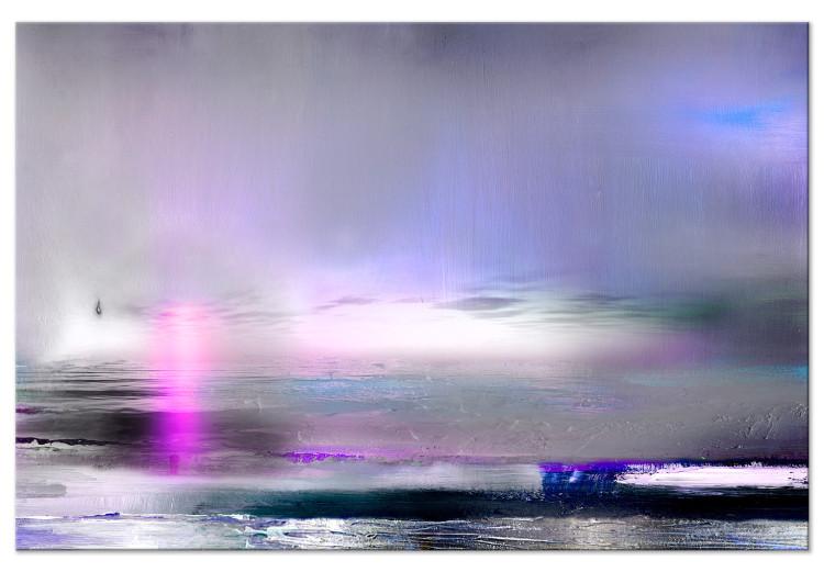 Atardecer púrpura (1 pieza) ancho - abstracción con toque de violeta