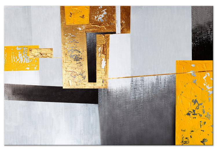 Posición dorada (1 pieza) - abstracción moderna con figuras