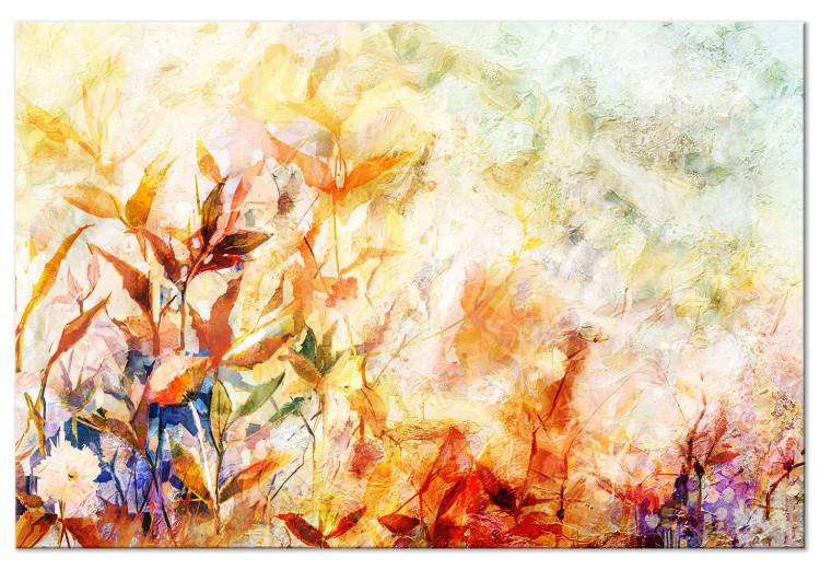 Pradera pintada (1 pieza) - paisaje colorido con flores
