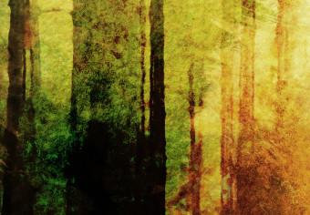 Cuadro decorativo Bosque sin hojas (1 pieza) - hermoso paisaje entre árboles desnudos