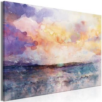 Cuadro Nubes pastel (1 pieza) - paisaje en acuarela
