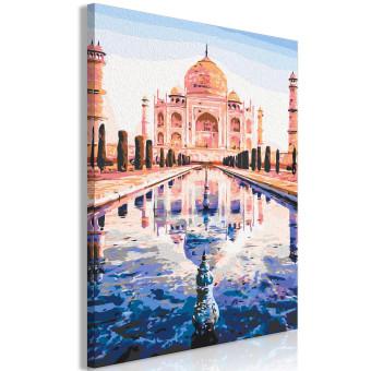 Cuadro para pintar con números Beautiful Taj Mahal