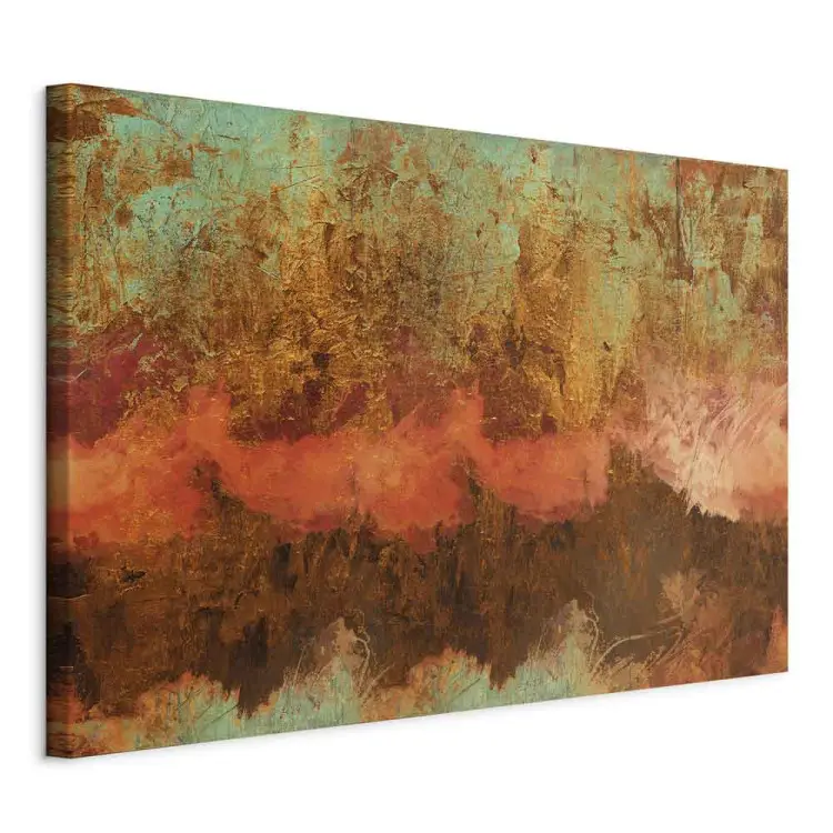 Expresión de la vida ancho - abstracción en tonos cálidos