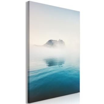 Cuadro moderno Bahía brumosa (1 pieza) vertical - paisaje pintoresco sobre el agua
