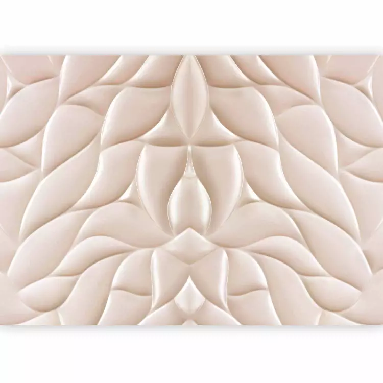 Abstracción blanca - composición que representa un motivo acolchado