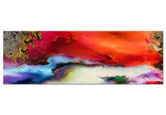 Cuadro decorativo Nubes de colores (1 unidad) estrecha - elegante expresión multicolor