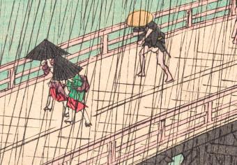 Cuadro moderno Rain on the Bridge (1 Part) Vertical