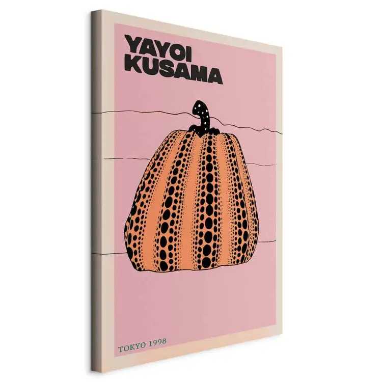 Calabaza oriental - naturaleza muerta y letras oscuras