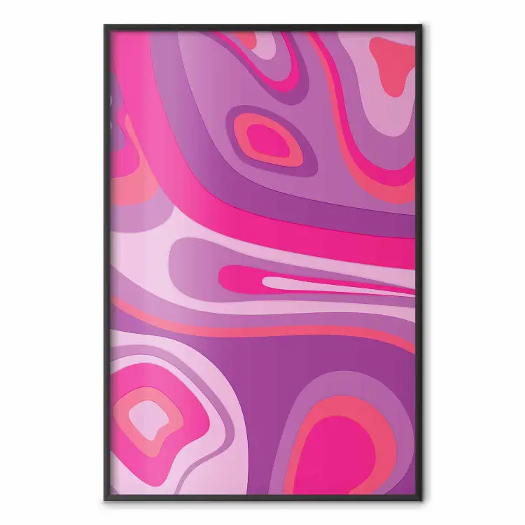 Violetas eufóricas - abstracción en tonos coloridos