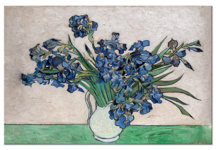 Jarrón de iris (1 parte) - flores al estilo de Vincent van Gogh