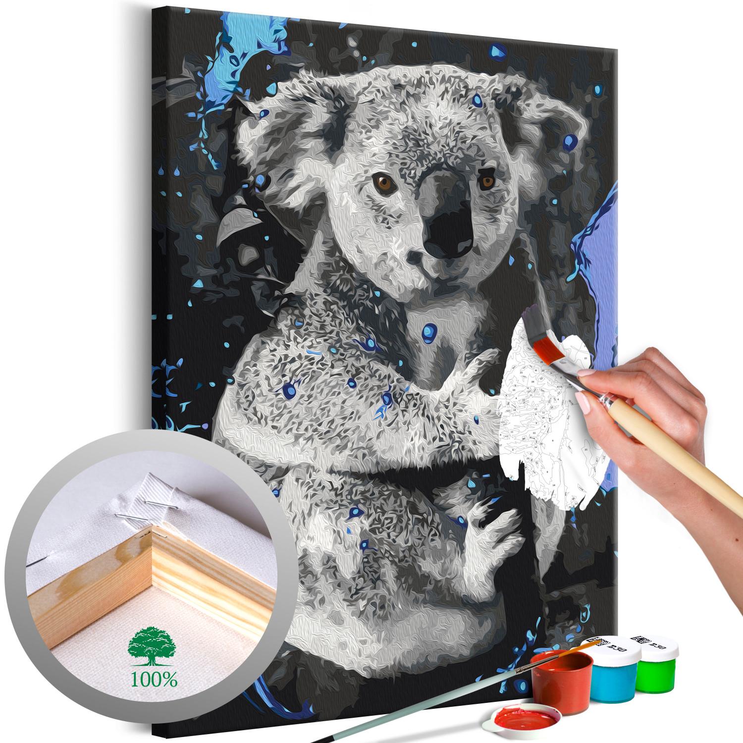 Cuadro numerado para pintar Koala Bear 